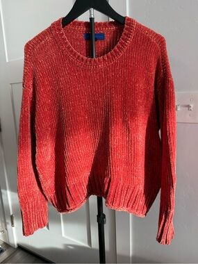 Aeropostale Red Chenille Crewneck Sweater